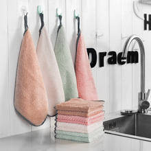Casa toalhas de microfibra para cozinha absorvente mais grosso toalha de limpeza de cozinha pano de limpeza de casa prato de lavagem de cozinha toalha de limpeza 2024 - compre barato