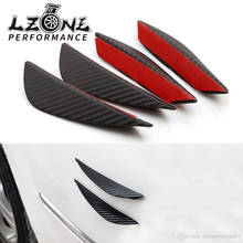 LZONE - Universal 4pcs Fit Front Bumper Lip Splitter Fins Body Spoiler Canards Valence Chin for Subaru Mercedes w204 Bmw e46 2024 - buy cheap
