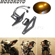 For Yamaha YZF R6 2017 2018 2019 Tail Tidy Stealth Fender Eliminator LED Integrated Turn Signals License Plate Light Bracket Kit 2024 - buy cheap