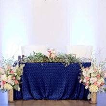 Mantel de lentejuelas de color azul marino brillante, decoración rectangular para mesa de boda, 21 colores, 225cm x 330cm, 90x132 pulgadas 2024 - compra barato