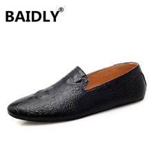 New Comfortable Casual Loafers Men Shoes High Quality Cow Leather Handmade Men Flats Footwear Genuine Leather Driving Shoes 2024 - buy cheap