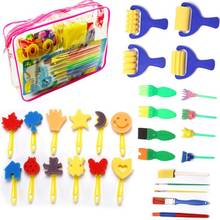 Painting Sponge Brushes Set DIY Safe Creative Durable Art Brush Drawing Toys Set Brush Stamp Graffiti Tool 2024 - buy cheap