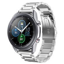 Ремешок для часов Samsung Galaxy Watch 3 41 мм 45 мм, деловой браслет из нержавеющей стали для Galaxy Watch 46 мм/Active2 40 мм 44 мм 2024 - купить недорого