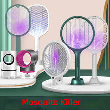 Lâmpada elétrica led 3 em 1 para matar insetos, 3000v, usb, recarregável, mata-insetos, armadilha antimosquito, voadores 2024 - compre barato