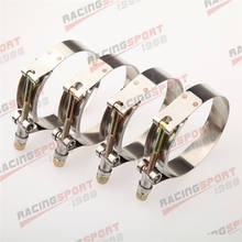 4PCS 2.75" inch Turbo Pipe Hose Coupler T-bolt Clamps Stainless Steel 73/81mm 2024 - buy cheap