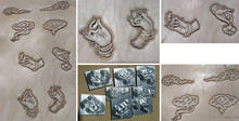 Herramienta de trabajo de cuero con diseño de Buda, punzones para tallar, sello, artesanía 2024 - compra barato