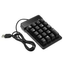 Mini usb com fio numérico teclado 19 teclas numpad numpad numpad teclado digital para windows xp/7/8 computador portátil acessórios 2024 - compre barato