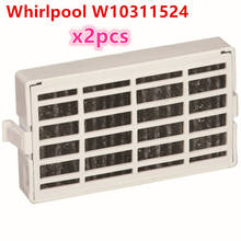 Filtro de aire de refrigerador de 2 piezas para Whirlpool W10311524, filtro Hepa, piezas de accesorios de refrigerador 2024 - compra barato