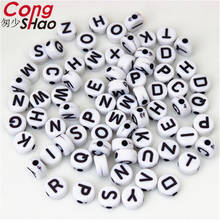 Mixed Letter Beads Round Flat Alphabet Cube Loose Spacer Acrylic Beads For Jewelry Making Handmade DIY Bracelet Necklace WC383 2024 - buy cheap