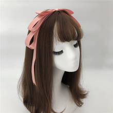 Wholesale women cute solid color headband girl's bow headwear lady's fashion hair accessories ins korea style hairbands 2024 - buy cheap