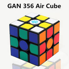 GAN-cubos mágicos Air 3x3 para niños y adultos, juguete divertido de 3 capas con pegatina negra de 3x3x3, Velocidad suave, 356 2024 - compra barato