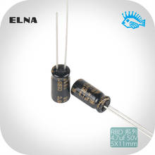 ELNA-condensador electroluminiscente no polar, CE-BP, RBD, sonido de fiebre, 50V, 4,7 uf, 5x11mm, 10 Uds. 2024 - compra barato