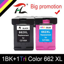 HTL-cartucho de tinta para impresora, Compatible con HP662, 662XL, HP Deskjet 1015, 1515, 2515, 2545, 2645, 3545, 4510, 4515, 4516, 4518 2024 - compra barato