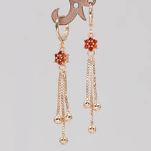 New Fashion Waterdrop flower earrings Drop Earrings for Women's earrings Gold Filled stone  zircon Earrings Wedding  Jewelry 2024 - buy cheap