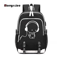 2022 New Fashion Image Link Backpack Women Men Multifunction USB Charging Laptop Backpack School Travel Bags for Boys Girls 2024 - buy cheap