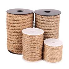 4-10mm10M Jute Rope Vintage DIY Hand-Made Jute Rope Lamp Decoration Rope Binding Hemp Ropes Packaging 2024 - buy cheap