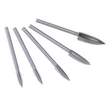 Cuchillos para tallar madera, vástago de 3mm, fresas de 3-8mm, de acero blanco bordes afilados, herramientas de carpintería, tres cuchillas 2024 - compra barato