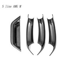 Car styling Interior Door Handle Covers Trim Door Bowl Carbon fiber Stickers decoration For BMW X3 X4 F25 F26 auto accessories 2024 - buy cheap