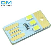 10PCS Mini Night USB LED Keychain Portable Power White Board Pocket Card Lamp Bulb LED 2024 - buy cheap