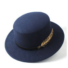 2019 2019 Men Women Flat Top Hat With Belt Fedora Hat Vintage Trilby Hat Jazz Hat Casual Style Size 56-58CM 2024 - buy cheap