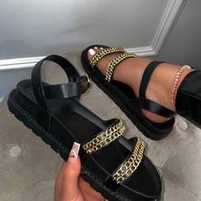 2021 Summer Shoes Women Flat Platform Sandals Women Soft Leather Buckle Casual Shoes Open Toe Gladiator Wedges Women Sandals 2024 - buy cheap