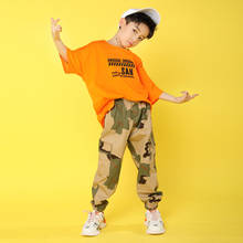 Fashion Hip Hop Kids Jazz Dance Costumes for Girls Boys Show Clothes Ballroom Dancing Costumes Street Wear Dancewear Shirt Pants 2024 - buy cheap