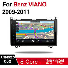 Android автомобильный мультимедийный плеер 2 Din WIFI GPS навигация Авторадио для Mercedes Benz Viano 2009 ~ 2011 NTG сенсорный экран Bluetooth 2024 - купить недорого