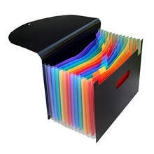 13/24 Pockets Expanding File Folder with Lid Accordion Office Document Organizer 33 x 23.5cm EM88 2024 - buy cheap