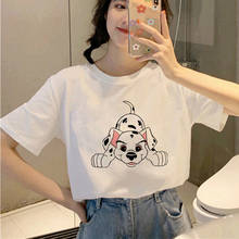 Camiseta con estampado de perro manchado para mujer, ropa para mujer, películas de animación de Disney, camiseta de dálmatas 101 2024 - compra barato