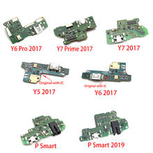 Placa de carregamento usb, porta de carregamento para huawei y5 y6 pro y7 prime 2017 p smart 2019 2024 - compre barato