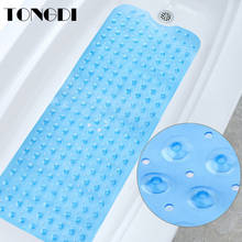 TONGDI Bathroom PVC Carpet Suction Cup Mat Rug Safe Eco-friendly Non-toxic Nonsilp Anti-skid Sop Decor For Home Hotel Gym Shower 2024 - buy cheap