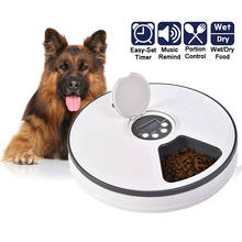 Alimentador automático para mascotas con temporizador Digital y Música, alimentador para perros y gatos, dispensador de Control de porciones para comida seca y húmeda para mascotas 2024 - compra barato
