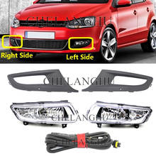 Luz antiniebla para coche VW Polo 6R Vento Hatchback 2009, 2010, 2011, 2012, 2013, 2014, estilo frontal izquierdo y derecho 2024 - compra barato