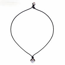 2021 New Fashion Kpop Pearl Leather Cord Necklace Cute Double Layer Chain Pendant for Women Jewelry Girl Gift 2024 - buy cheap