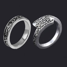 MIDY-Anillo de Metal de Color plateado para hombre, juego de anillos de Wpmen, Souls oscuros, insignia de alta calidad, accesorios de joyería sencillos para boda 2024 - compra barato
