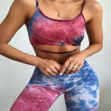 Women Tie Dye Casual Two Piece Set Crop Top and Shorts Set Summer Tracksuit Sexy Bodycon Clubwear Outfits 2024 - buy cheap