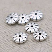 Flower Spacer Beads Antique Silver Plated Loose Beads for Jewelry Making Bracelet Jewelry Accessories Handmade DIY Craft  30pcs 2024 - buy cheap