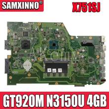 AKEMY X751SJ placa madre original para For Asus X751S X751SJ X751SV A751S K751S con GT920M N3150U 4GB RAM portátil placa base 2024 - compra barato