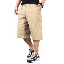 New Fashion Cargo Shorts Men Casual Pockets Short Pants Straight Loose Baggy Streetwear Shorts Male Clothing 2024 - buy cheap
