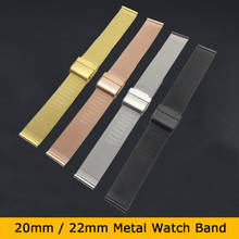 Pulseira de metal milanese para amazfit bip/bip s pulseira de relógio inteligente para xiaomi huami amazfit pace/stratos/gts/gtr 42 47mm 2024 - compre barato
