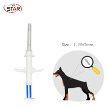 1.4x8mm/1.25*7mm/2x12mm Bioglass tag FDX-B dog chip Animal implant ISO RFID microchip injector vet syringe pet transponder 2024 - buy cheap