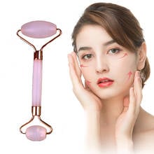 1PC Jade Roller Massager for Face Roller Gua Sha Jade Stone Face Massager Thin Face Lift Anti Wrinkle Skin Care Tools 2024 - buy cheap
