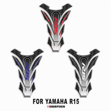 Pegatina de combustible 3D para motocicleta, pegatina protectora decorativa para YAMAHA R15, calcomanías de protección 2024 - compra barato