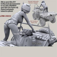 Resin Figure 1/35 Scale Model Kit Female Rider In A Helmet GK Assembly Models Kit Resin Colorless Self-Assembled Toy No.461 2024 - buy cheap