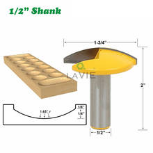 1PC 1/2" 12.7MM Shank Milling Cutter Wood Carving 1-3/4" Wide Small Bowl Router Bit 1.65" Radius Concave Radius Wood Work Crown 2024 - buy cheap