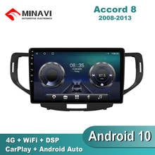 Radio Multimedia con GPS para coche, Radio con reproductor Navi, Android 10, 9 pulgadas, estéreo, 4G, SIM, MP5, 2 din, para Honda Spirior Accord 8 2008-2013 2024 - compra barato