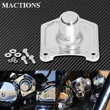Motorcycle Chrome Solenoid Cover Starter Push Button CNC Aluminum For Harley EVO Twin Cam Dyna Sportster XL Touring 1991-2018 2024 - buy cheap
