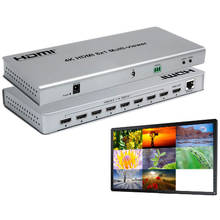 8X1 hdmi multiviewer 4k выход HDMI Switcher 8 вход Бесшовные HDMI Multiviewer scaler переключатель ИК-экран делитель конвертер 2024 - купить недорого