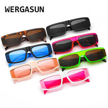 WERGASUN Square Sun Glasses Luxury Brand Travel Small Rectangle Sunglasses Men Women Vintage Retro Oculos Lunette De Sol UV400 2024 - buy cheap