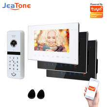 Jeatone WiFi Video Intercom Kit Villa Apartment System 1Doorbell 3Home Doorphone Video Call AHD 960P Tuya APP Remote Unlock 2024 - buy cheap